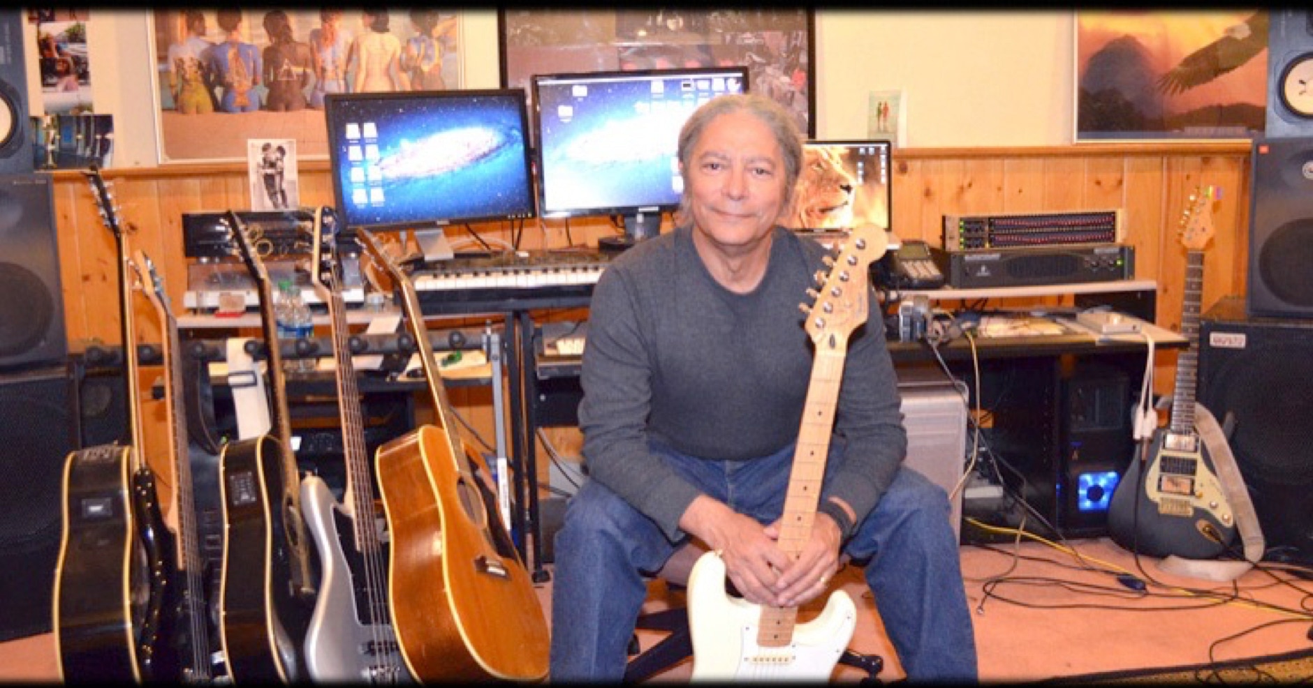 My studio in the earth-bermed home in Emerld Hills Montana